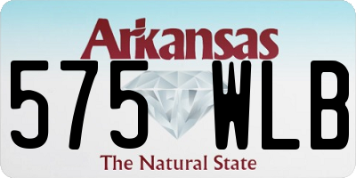AR license plate 575WLB
