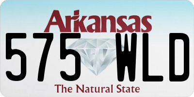AR license plate 575WLD