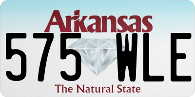 AR license plate 575WLE