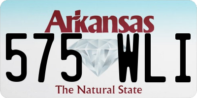 AR license plate 575WLI