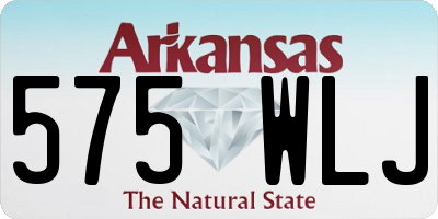 AR license plate 575WLJ