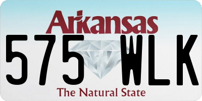 AR license plate 575WLK