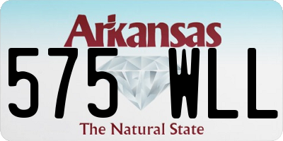 AR license plate 575WLL