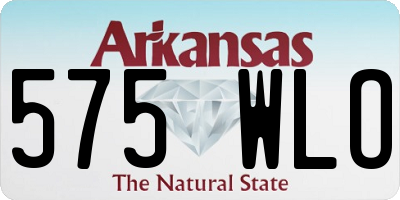 AR license plate 575WLO
