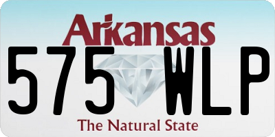 AR license plate 575WLP