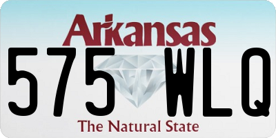 AR license plate 575WLQ