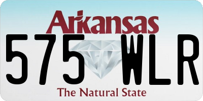 AR license plate 575WLR