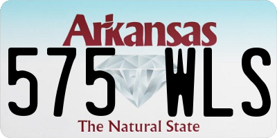 AR license plate 575WLS