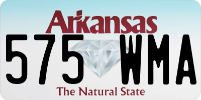 AR license plate 575WMA