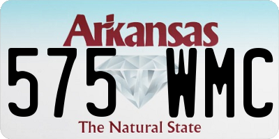 AR license plate 575WMC