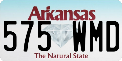 AR license plate 575WMD