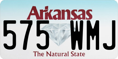 AR license plate 575WMJ
