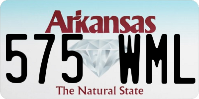 AR license plate 575WML
