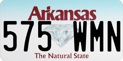 AR license plate 575WMN
