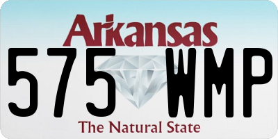 AR license plate 575WMP
