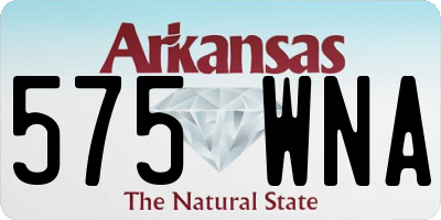 AR license plate 575WNA