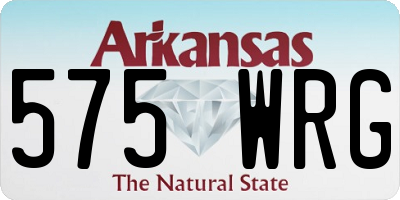 AR license plate 575WRG