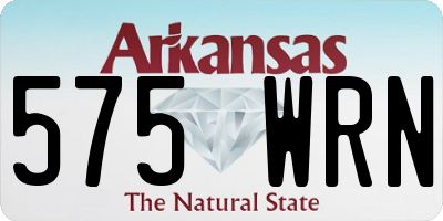 AR license plate 575WRN