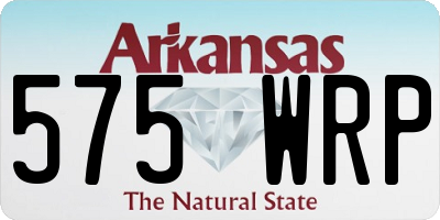 AR license plate 575WRP