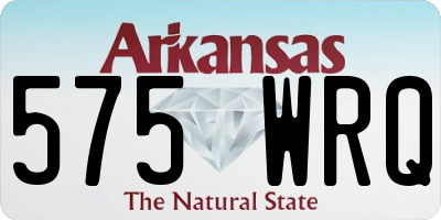 AR license plate 575WRQ