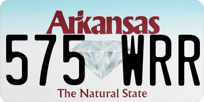 AR license plate 575WRR