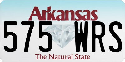 AR license plate 575WRS