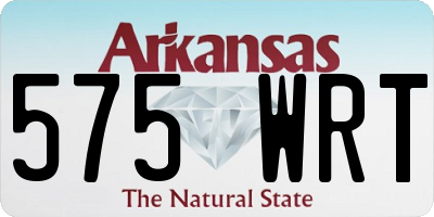 AR license plate 575WRT