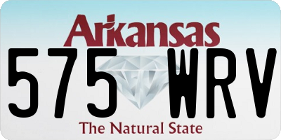 AR license plate 575WRV