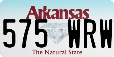 AR license plate 575WRW