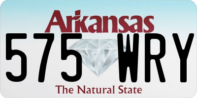 AR license plate 575WRY