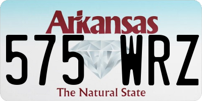 AR license plate 575WRZ
