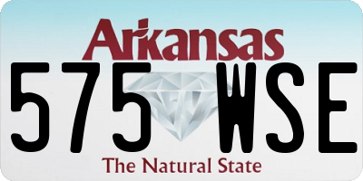 AR license plate 575WSE
