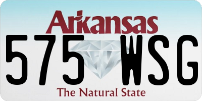 AR license plate 575WSG