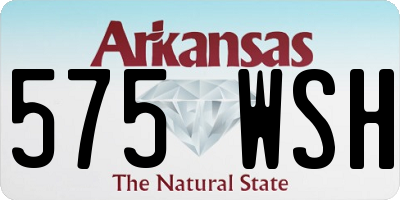AR license plate 575WSH