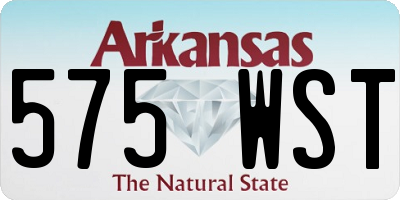 AR license plate 575WST