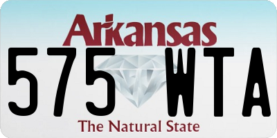 AR license plate 575WTA