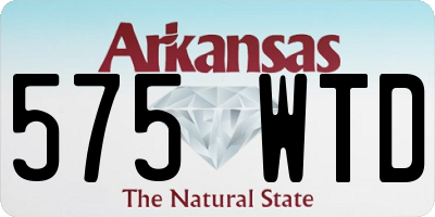 AR license plate 575WTD