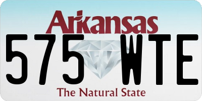 AR license plate 575WTE