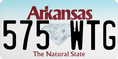 AR license plate 575WTG