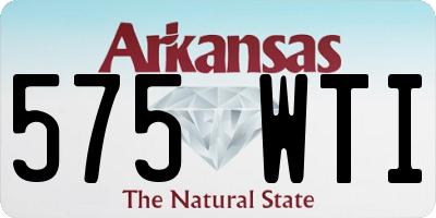 AR license plate 575WTI