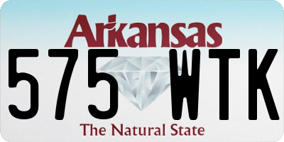 AR license plate 575WTK