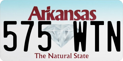 AR license plate 575WTN