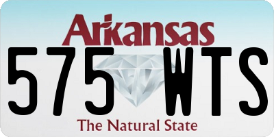 AR license plate 575WTS