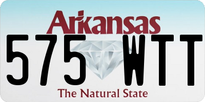 AR license plate 575WTT