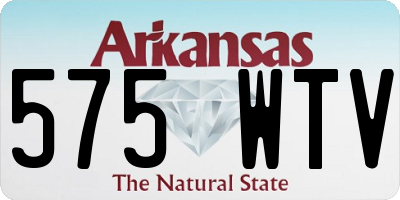 AR license plate 575WTV