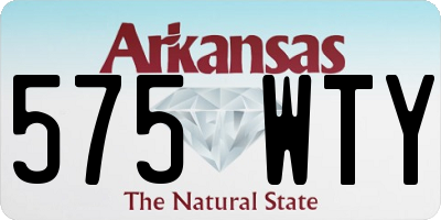 AR license plate 575WTY