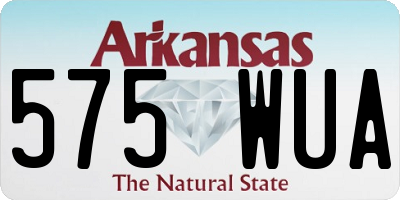 AR license plate 575WUA