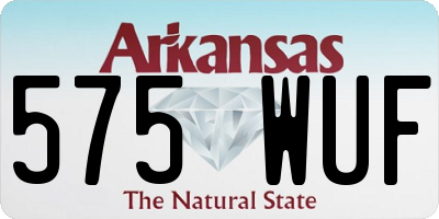 AR license plate 575WUF