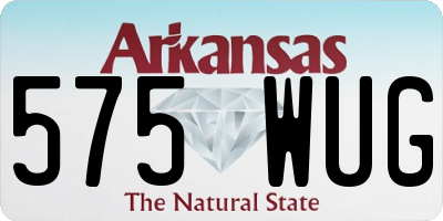 AR license plate 575WUG