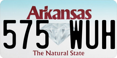 AR license plate 575WUH